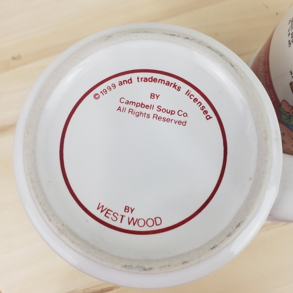 Set of 2 Vintage 1999 Campbells Soup Kids Mug Bowl ~Mm! Mm! Good! - Picture 11 of 14